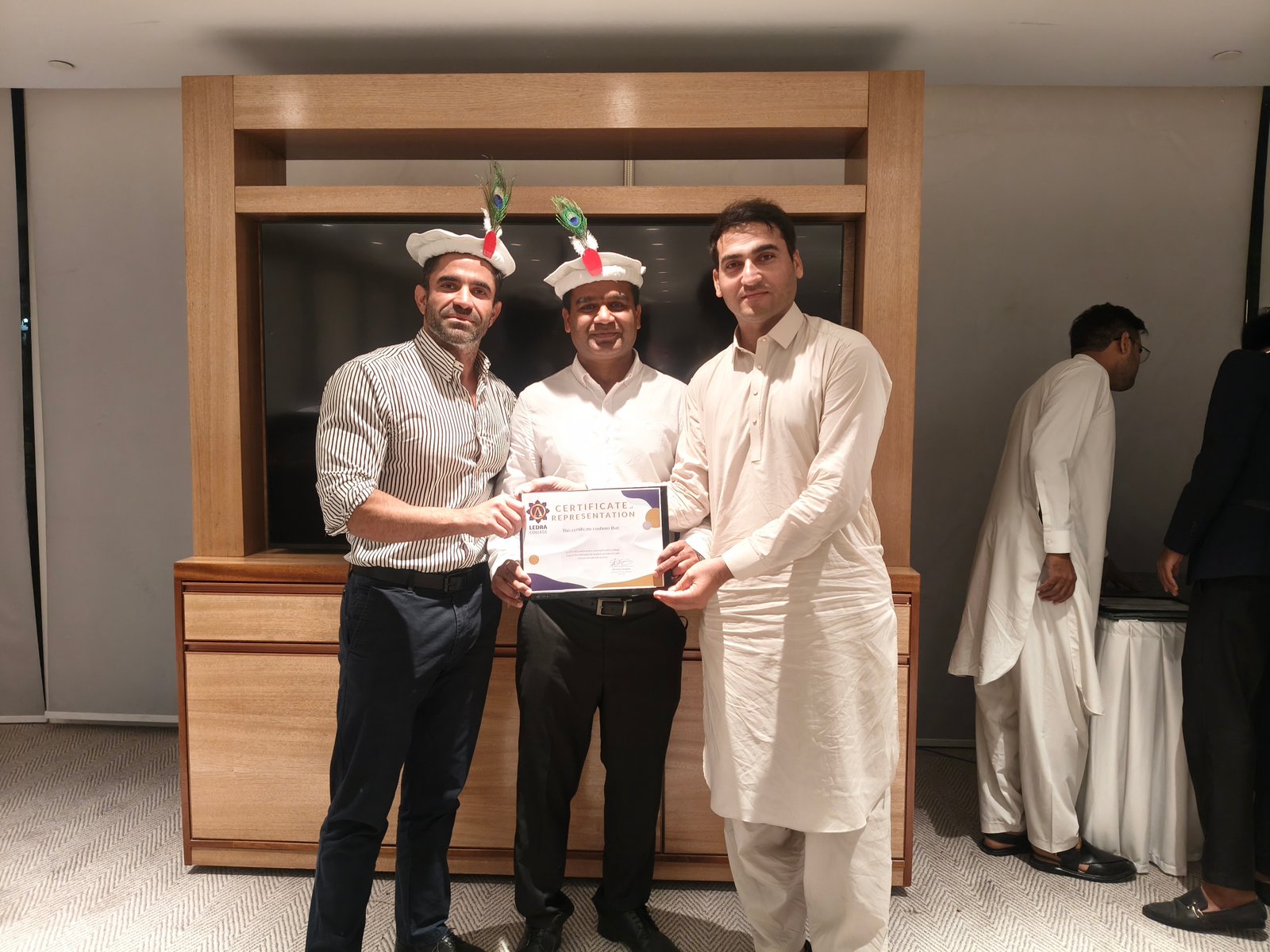 Mr Khayal Shah Receiving partnership Award